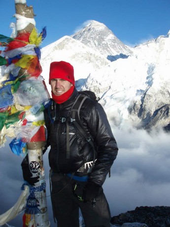 Jason Black on the road to Everest.