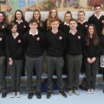 Fifth year students at the Rosses Community School who received their certificates of participation this week as part of the Business in the Community programme. They are pictured with Brian McGonagle, LYIT, their teacher Moya Curran, Laura Mannion, BITC Regional coordinator, Suzanne Gallagher and John Gorman, Principal.