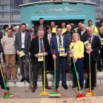Members of the Letterkenny Tidy Towns committee with special guests including, Cllr. James Pat McDaid, Mayor of Letterkenny and Gerard McCormick, President of Letterkenny Chamber with Anne McGowan, committee chairperson and the council's outdoor staff at the launch of the 32nd Letterkenny Cleaner Community Campaign for 2017 at An Grianan Theatre on Tuesday.