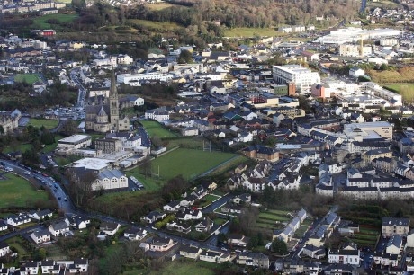 Aerial view of Letterkenny.