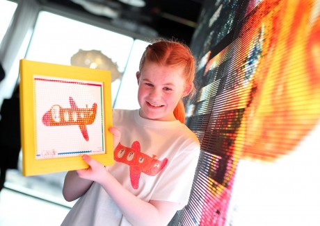 Annie Coyle from Letterkenny, winner of the 2013 Doodle 4 Google competition. Photo:Marc O'Sullivan