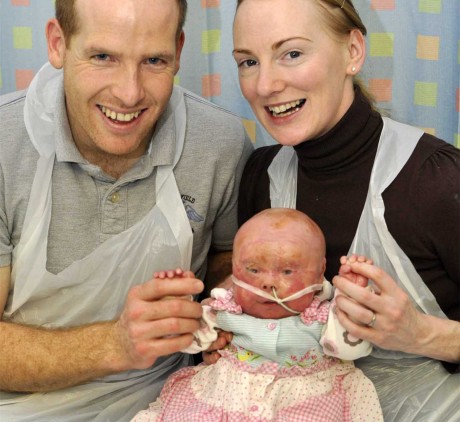 Gary and Carleen Gallagher with baby Lucy.