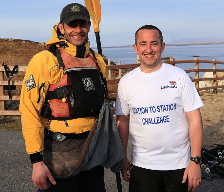 James and Niall after completing their challenge. Photo: Courtesy of CMP Ireland