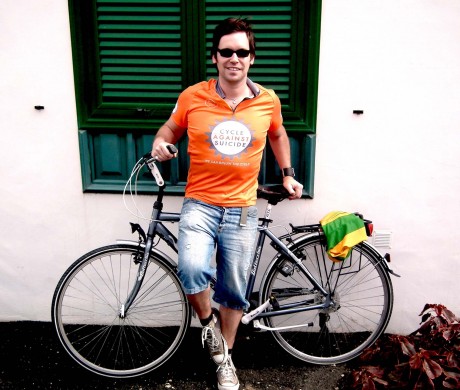 Rpry Gallagher is playing his part for Cycle Against Suicide.