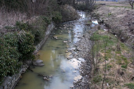 The stream at Crossroads, Killygordan.