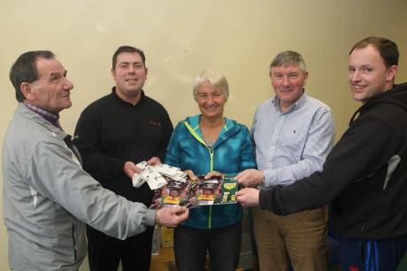 Adian Cannon Barney Curran Grace Boyle, Franke Doherty and Martin Mc Hugh launch the  Donegal GAA Forum which take place at An Grianan Theatre on the 22nd of May. 