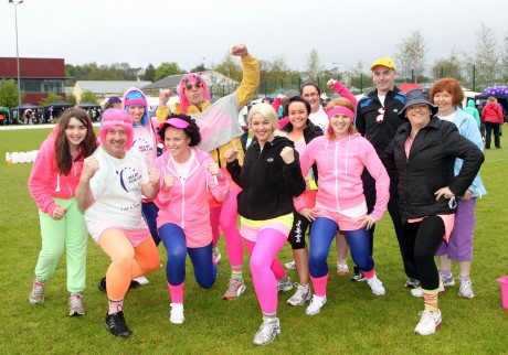Ryan/Robinson Fitness Freaks team looking well at the weekend's Relay for Life. Photo: Donna McBride
