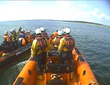 Bundoran RNLI and Killybegs Coast Guard at Rossnowlagh.