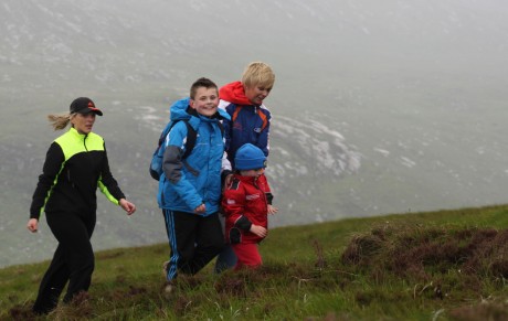 People of all ages joined Jason on his hike of Errigal yesterday.