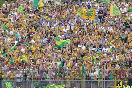 Donegal fans who turned out in huge numbers to the Ulster final in Clones. 