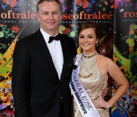 Donegal Rose Catherine McCarron with Daithí Ó Sé. Photo By : Domnick Walsh