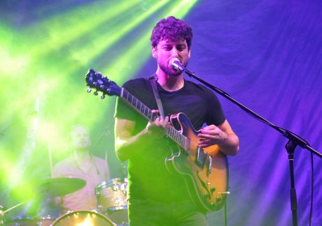 Delorento's lead singer Ronan Yourell performing at Letterkenny Live. Photo: courtesy of Paul Coyle