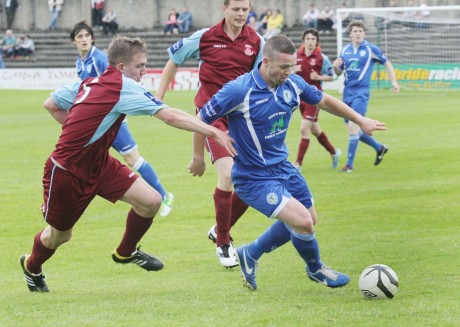 Kevin McHugh in action against Cobh Ramblers earlier this season.