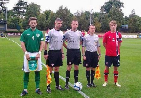 Ramelton's Kyle Callan-McFadden (left) who captained Republic of Ireland Under 19s on Thursday.