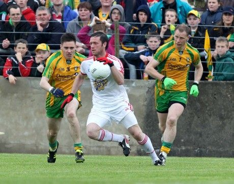 Martin O'Reilly in action for Donegal against Tyrone.