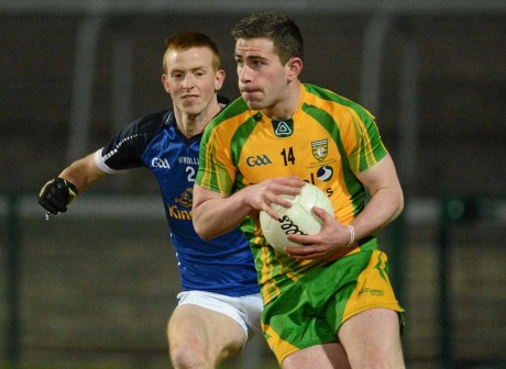Patrick McBrearty, in action here in the 2013 Ulster Under 21 final, is underage again for the 2014 campaign.