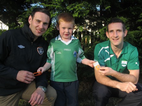 Conor McEntee (6) of Middletown, Derrybeg with Christopher Sweeney and Dan McBride.