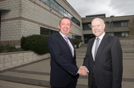 New Chairman, Fintan Moloney (right) with LYIT President, Paul Hannigan.  Photo: Clive Wasson