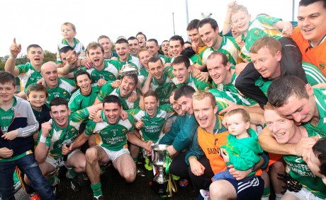 Celebration time for the Glenswilly team after defeating Killybegs.