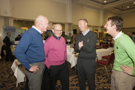 Pictured at the Fáilte Ireland golf event were (l. to r.): Eamon Mangan, Carne Golf Links, Mayo; John Farren, Ballyliffin Golf Club, Donegal; John McLaughlin, North & West Coast Links Golf, Galway and Gareth McCausland, Ballyliffin Golf Club. Photo: Derek Cullen, Fáilte Ireland