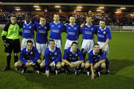 The Finn Harps team before the second leg against Derry City