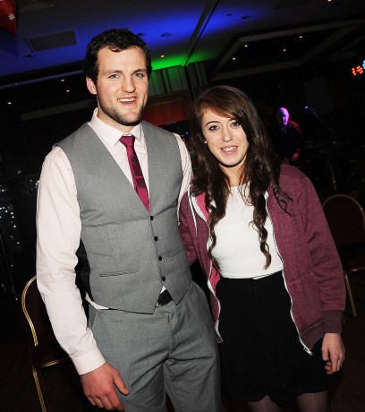 Laura Brown, MacCumhaills, pictured with Donegal Footballer of the Year, Michael Murphy, at the GAA Awards night in the Abbey Hotel. 