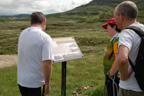 One of the signs that was erected at the new section of the Muckish Walkway.