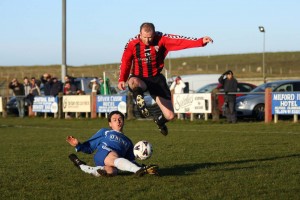 Paddy McGrenaghan in action for Fanad United.