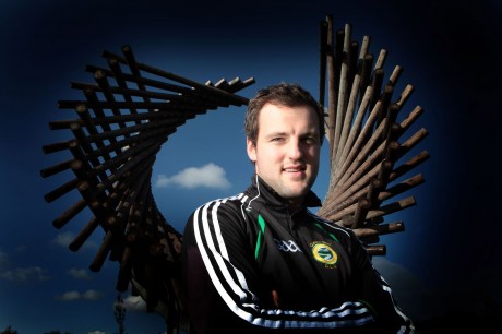 Michael Murphy pictured at the Polestar sculpture in Letterkenny earlier this year. Picture: Declan Doherty