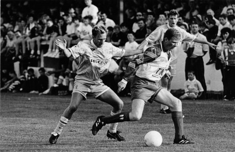 Paddy McGrenaghan in action for Finn Harps against Conventry City during the friendly in 1995.