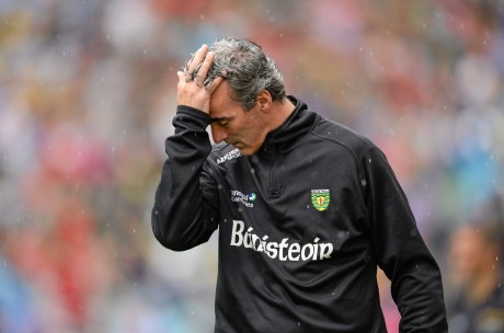 Jim McGuinness during Donegal's All-Ireland quarter-final against Mayo in August.