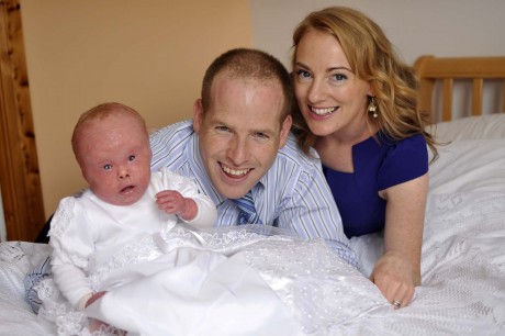 Sean and Carleen Gallagher with baby Lucy.