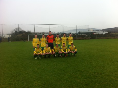 Ollie Horgan's first Finn Harps team - pictured before the friendly against Cockhill Celtic.