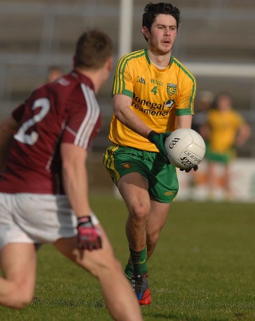 Ryan Mc Hugh, in action in Salthill, in the league game with Galway,