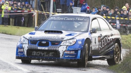 Declan Boyle in action during the Galway Rally.