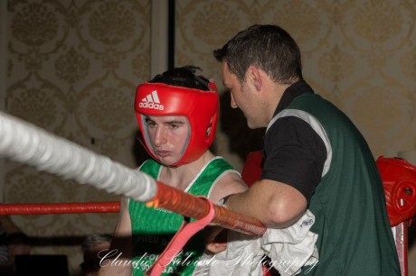 Dennis Lafferty with Raphoe ABC coach Gary McCullagh