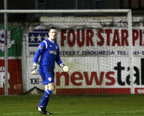 Ciaran Gallagher pictured on his debut last Friday