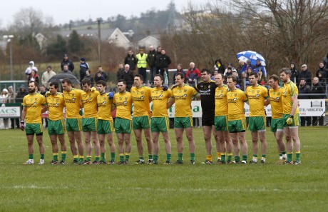 The Donegal team who defeated Monaghan at O'Donnell Park on Sunday.