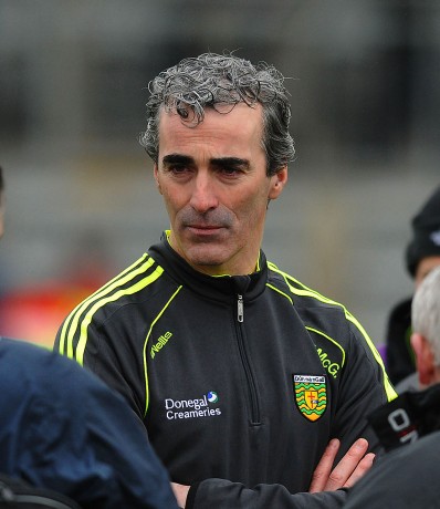 Donegal manager Jim Mc Guinness, after a disappointing result in Newry