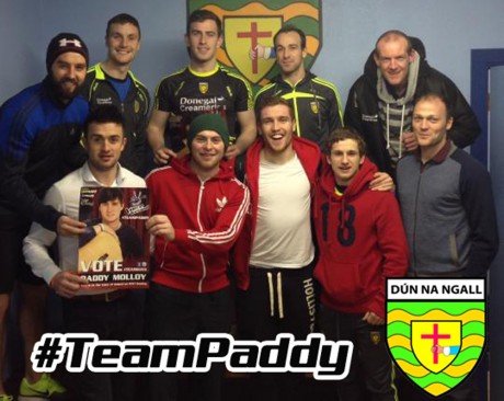 Donegal Senior Football players show their support for Paddy Molloy.