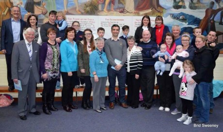 Tommy Martin, TV3, pictured with the family of Sister Mary Dolores Sweeney.