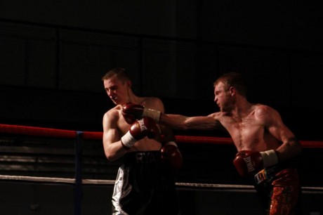 Shaun McShane connects with Ryan Love during their fight in February