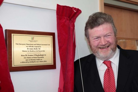 Minister for Health, Dr. James Reilly, TD, reopens the Accident and Emergency Department at Letterkenny General Hospital.