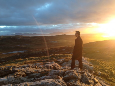 Chris Hadfield at Malin Head.