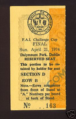 1974 Cup Final Ticket