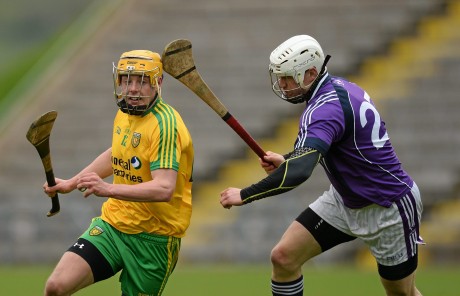 Sean McVeigh on the attack for Donegal