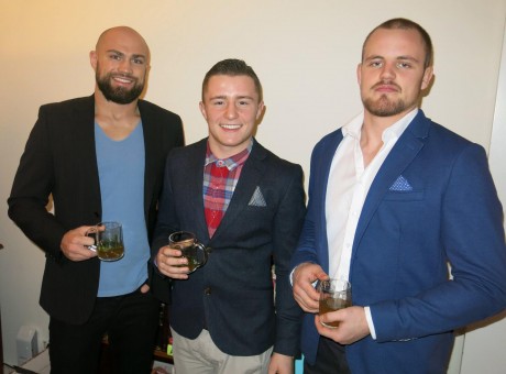 Cathal Pendred, currently featured in The UFC programme The Ultimate Fighter, James Gallagher and UFC star Gunnar Nelson.