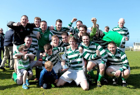 Rathmullan celebrate winning the Donegal League Premier Division.