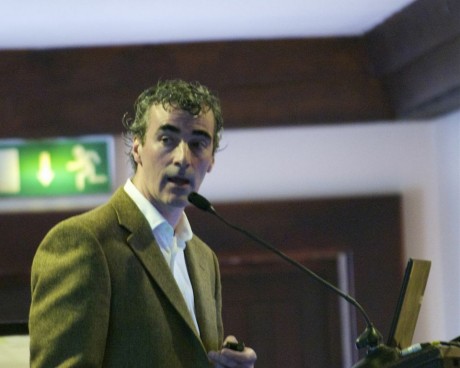 Jim McGuinness speaking at the event.