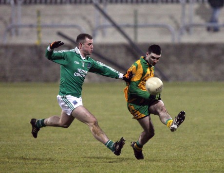 Jamie Doherty in action for the Donegal seniors in the 2011 Dr McKenna Cup